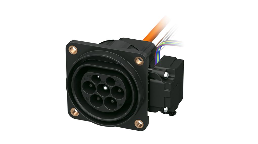 EV Charging Socket Outlet, Type 2, 26kW, 32A